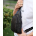 Сумка слінг чоловіча через плече 19х31х7, нагрудна сумочка рюкзак з натуральної шкіри TIDING BAG 32545 чорна Сумка слінг чоловіча через плече 19х31х7, нагрудна сумочка рюкзак з натуральної шкіри TIDING BAG 32545 чорна