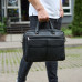 Сумка чоловіча офісна через плече 39х29х10, практичний шкіряний портфель для бізнесу, сумочка для навання, чорний Сумка чоловіча офісна через плече 39х29х10, практичний шкіряний портфель для бізнесу, сумочка для навання, чорний