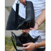 Чоловіча бананка 24х12х7 см, сумка нагрудна для телефону з натуральної шкіри, чорна Чоловіча бананка 24х12х7 см, сумка нагрудна для телефону з натуральної шкіри, чорна