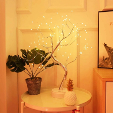 Настольный cветильник DIY Auelife 108 Led дерево гирлянда Бонсай Auelife Теплый свет Настольный cветильник DIY Auelife 108 Led дерево гирлянда Бонсай Auelife Теплый свет