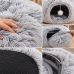 Лежанка для кошек и собак / Домик 3в1 с игровым туннелем 84×26 см