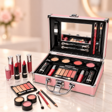 Набор для макияжа в кейс с зеркалом MISSYOUNG / Чемодан с косметикой MC1488 Makeup Set PINK Набор для макияжа в кейс с зеркалом MISSYOUNG / Чемодан с косметикой MC1488 Makeup Set PINK