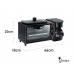 Электрическая духовка 3в1 Domotec MS-5308В Кофеварка Сковорода 9 л 4500w