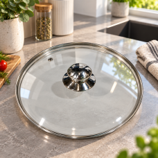 Стеклянная крышка с ручкой 22CM BN-1004 / Крышка для посуды Стеклянная крышка с ручкой 22CM BN-1004 / Крышка для посуды