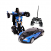 Машинка Трансформер Bugatti Size 18 см Robot Car синяя с пультом Машинка Трансформер Bugatti Size 18 см Robot Car синяя с пультом