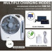 Вентилятор портативный (GD-8028/N283) 6в1 (8", LED лампа, радио, солнечная панель, 2 скорости, 10Вт, Bluetooth, USB, 3.2V/5500 мАч) Вентилятор портативный (GD-8028/N283) 6в1 (8", LED лампа, радио, солнечная панель, 2 скорости, 10Вт, Bluetooth, USB, 3.2V/5500 мАч)