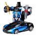 Машинка Трансформер Bugatti Size 18 см Robot Car синяя с пультом Машинка Трансформер Bugatti Size 18 см Robot Car синяя с пультом