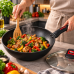 Антипригарная глубокая сковорода с крышкой WOK Benson 26см BN-835 Антипригарная глубокая сковорода с крышкой WOK Benson 26см BN-835