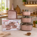 Золотой Набор посуды с гранитным покрытием Top Kitchen TK000103 3 кастрюли + сковорода-гриль