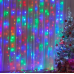 Праздничная гирлянда занавес "Штора" на окно 200LED 3х2м Мультицветная цвет диодов Мульти USB Праздничная гирлянда занавес "Штора" на окно 200LED 3х2м Мультицветная цвет диодов Мульти USB