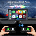 Беспроводной автомобильный экран CarPlay / Портативный автомобильный видеоплеер, совместимый с Apple CarPlay и Android Auto, 7-дюймовый сенсорный IPS-экран для автомобильной стереосистемы с GPS-навига Беспроводной автомобильный экран CarPlay / Портативный автомобильный видеоплеер, совместимый с Apple CarPlay и Android Auto, 7-дюймовый сенсорный IPS-экран для автомобильной стереосистемы с GPS-навига
