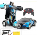 Машинка Трансформер Bugatti Size 18 см Robot Car синяя с пультом Машинка Трансформер Bugatti Size 18 см Robot Car синяя с пультом