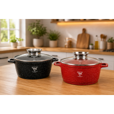 Кастрюля Top Kitchen с мраморным покрытием и стеклянной крышкой TK00051 20 см 2,1л Кастрюля Top Kitchen с мраморным покрытием и стеклянной крышкой TK00051 20 см 2,1л