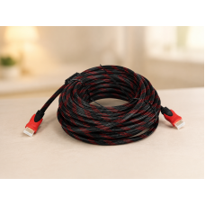 Кабель HDMI-HDMI Donli оплетка, фериты, усиленный 15 м (V1.4) Кабель HDMI-HDMI Donli оплетка, фериты, усиленный 15 м (V1.4)