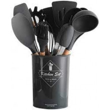 Набор кухонных принадлежностей силиконовый Kitchen Set RB-2239 черный(12 предметов) Набор кухонных принадлежностей силиконовый Kitchen Set RB-2239 черный(12 предметов)