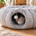 Лежанка для кошек и собак / Домик 3в1 с игровым туннелем 84×26 см