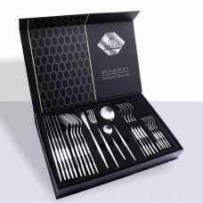 Набор столовых приборов Kitchen Ware 24 шт из нержавеющей стали на 6 персон Silver Набор столовых приборов Kitchen Ware 24 шт из нержавеющей стали на 6 персон Silver