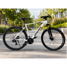 Горный велосипед 29" с алюминиевой рамой 21" и гидравлическими тормозами Shimano Белый