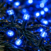 Гирлянда-нить 180 LED, синий свет / Гирлянда Xmas зеленый провод / LED-декор 220В