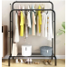 Двойная стойка вешалка для одежды и полки для обуви Double floor Hanger 110х150х57см Двойная стойка вешалка для одежды и полки для обуви Double floor Hanger 110х150х57см
