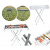 Переносной мангал барбекю гриль BARBECUE TRAY 770SS MD-008 70х30х70 см с решеткой, портативный металлический мангал Переносной мангал барбекю гриль BARBECUE TRAY 770SS MD-008 70х30х70 см с решеткой, портативный металлический мангал