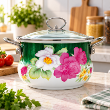 Кастрюля эмалированная Benson / Кастрюля + крышка BN-113 3,6 л Кастрюля эмалированная Benson / Кастрюля + крышка BN-113 3,6 л