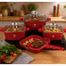 Красный Набор посуды с гранитным покрытием Top Kitchen TK000103 3 кастрюли + сковорода-гриль