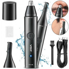 Триммер VGR V613 универсальный 2 в 1 для носа ушей и окантовка с USB зарядкой влагозащитой