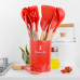 Силиконовый кухонный набор принадлежностей Kitchen Set 12 предметов (дерево+силикон) Силиконовый кухонный набор принадлежностей Kitchen Set 12 предметов (дерево+силикон)