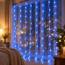 Гирлянда водопад Curtain-Lights Itrains 3×1,5 м Синий Гирлянда водопад Curtain-Lights Itrains 3×1,5 м Синий