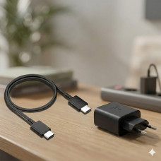 Адаптер USB с кабелем USB-TYPE C 45W Black Edition / Сетевой адаптер USB с кабелем / Зарядное устройство Адаптер USB с кабелем USB-TYPE C 45W Black Edition / Сетевой адаптер USB с кабелем / Зарядное устройство