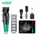 Аккумуляторная машинка для стрижки VGR V-662 GREEN, 7000 RPM, 6 насадок, LED дисплей Аккумуляторная машинка для стрижки VGR V-662 GREEN, 7000 RPM, 6 насадок, LED дисплей