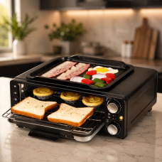 Настольная электропечь Top Kitchen TK-1400 / Духовка 6в1 4000 Вт 14л Настольная электропечь Top Kitchen TK-1400 / Духовка 6в1 4000 Вт 14л