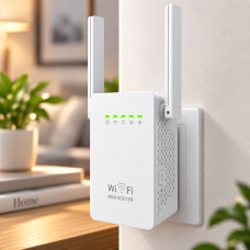 Wi-Fi ретранслятор WR02E 300 Мбит/с с 2 антеннами / Усилитель Wi-Fi сигнала 802.11N