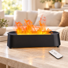 Увлажнитель воздуха Flame Diffuser Humidifier 200 мл / Аромадиффузор с эффектом пламени LED-подсветка + пульт Увлажнитель воздуха Flame Diffuser Humidifier 200 мл / Аромадиффузор с эффектом пламени LED-подсветка + пульт