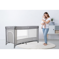 Детская складная кроватка-манеж Moby-System Happy Traveller Basic с раскладным матрасом, сумкой, колесиками и боковым выходом, 126 x 66 см Детская складная кроватка-манеж Moby-System Happy Traveller Basic с раскладным матрасом, сумкой, колесиками и боковым выходом, 126 x 66 см