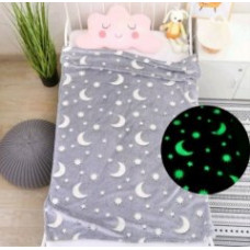 Розовый Детский плед-покрывало светящийся в темноте Magic Blanket