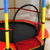 Детский батут 140см JumpFit, с сеткой Trampoline-04 / Батут 6 опор, внутренняя сетка