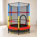 Детский батут 140см JumpFit, с сеткой Trampoline-04 / Батут 6 опор, внутренняя сетка