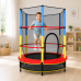 Детский батут 140см JumpFit, с сеткой Trampoline-04 / Батут 6 опор, внутренняя сетка