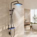 Душ/смеситель Faucet (CRH-8921 многофункциональный с LED ГИДРОЭНЕРГЕТИКОЙ металл / Душевая система с верхним и ручным душем / Душевая система для ванны Душ/смеситель Faucet (CRH-8921 многофункциональный с LED ГИДРОЭНЕРГЕТИКОЙ металл / Душевая система с верхним и ручным душем / Душевая система для ванны