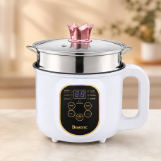 Электрическая кастрюля-пароварка 1,8л DOMOTEC MS-7729 / Мультиварка с антипригарным покрытием / Электрическая кастрюля-пароварка