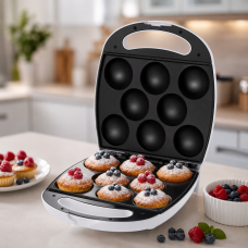 Электрическая кексница RAF R.2510, 1400 Вт, на 8 порций / Форма для выпечки Cake Maker Электрическая кексница RAF R.2510, 1400 Вт, на 8 порций / Форма для выпечки Cake Maker