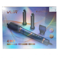 Фен стайлер VGR V 474 4 в 1 фен для волос 4 насадки 1400 Вт быстрая сушка укладка объем выпрямления завивка защита от перегрева профессиональный стайлер для создания причесок Фен стайлер VGR V 474 4 в 1 фен для волос 4 насадки 1400 Вт быстрая сушка укладка объем выпрямления завивка защита от перегрева профессиональный стайлер для создания причесок