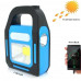 Фонарь кемпинг переносной HB-9707A-1LED+COB+LED,  power bank, Li-Ion аккум., солнечная батарея, ЗУ microUSB