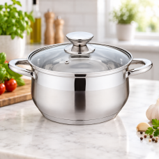 Кастрюля Benson из нержавеющей стали + крышка 2,9л BN-596 Ø18 см Кастрюля Benson из нержавеющей стали + крышка 2,9л BN-596 Ø18 см