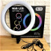 Кольцевая LED лампа RGB MJ38 38см 220V 1 крепл.тел USB + пульт Кольцевая LED лампа RGB MJ38 38см 220V 1 крепл.тел USB + пульт
