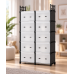 Комод детский пластиковый WFB006S 81x29x170 см / Широкий сборный шкаф-органайзер на 10 ящиков с верхней полкой / Шкаф-стеллаж Комод детский пластиковый WFB006S 81x29x170 см / Широкий сборный шкаф-органайзер на 10 ящиков с верхней полкой / Шкаф-стеллаж