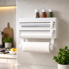 Кухонный диспенсер для пленки, фольги и полотенец Kitchen Roll Triple Paper dispenser, держатель для полотенец Кухонный диспенсер для пленки, фольги и полотенец Kitchen Roll Triple Paper dispenser, держатель для полотенец