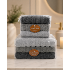 Микро Cotton набор полотенец для лица и тела Серый / Набор махровых полотенец, 6 шт Микро Cotton набор полотенец для лица и тела Серый / Набор махровых полотенец, 6 шт